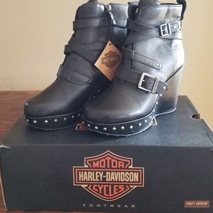 Ladies Harley Davidson "Linley" Wedge Boots